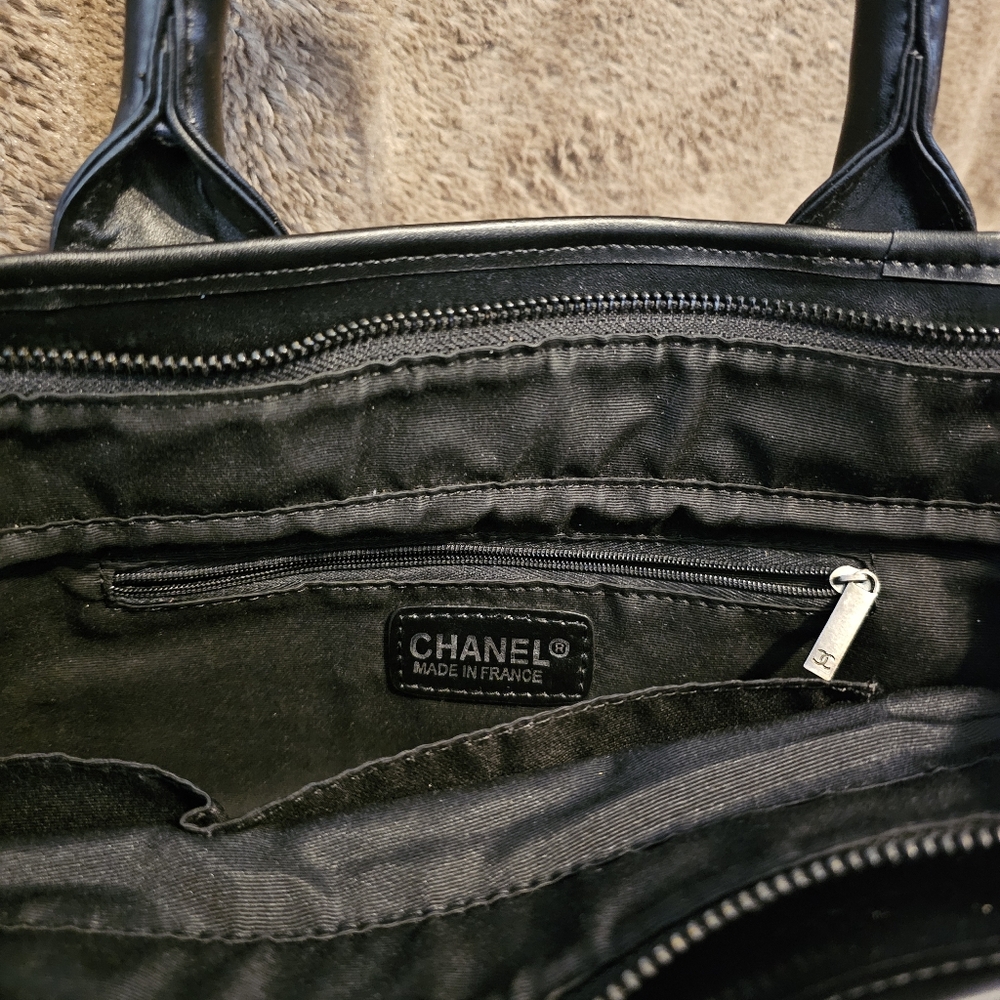 Chanel Tan Canvas Tote Bag - Picture 11 of 15